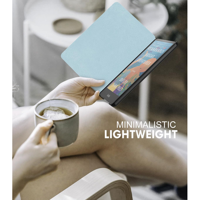 Чохол MoKo для Kindle Paperwhite 12-го покоління (2024) та Kindle Colorsoft Signature Edition (2024), PU шкіра, авто-сон/пробудження, сірий ліс (сніговий метелик)