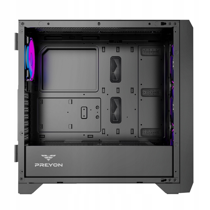 Корпус Preyon Nest Windy+ Midi Tower, чорний