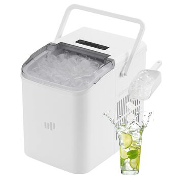 Машина для приготування льоду Upstreman BI12, біла: швидке охолодження, автоматичне очищення, для дому, офісу