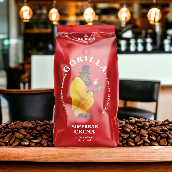 Кава в зернах Joerges Gorilla Café Creme Espresso, 1 кг (набір 2 шт)
