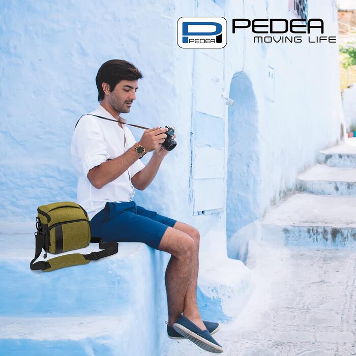 Сумка для DSLR камери PEDEA Fashion зелена з водонепроникним захистом від дощу