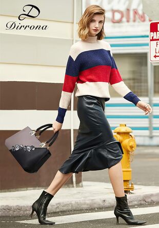 Сумка жіноча DIRRONA сіра: сумка-тоут, сумка через плече з квітковою вишивкою та помпонами для роботи, відпочинку, подорожей, вечірок та весіль