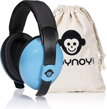 Навушники для захисту вух для малюків від 3 місяців | Шумоізоляційні навушники для дітей | Синій колір з чохлом для зберігання