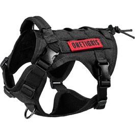 Тактичний нашийник для собак OneTigris FIRE Watcher, 1000D нейлон, чорний (M)