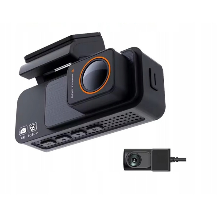 Автомобільний відеореєстратор Fastcam M9 4K UHD з Wi-Fi, кутом огляду 170° та задньою камерою