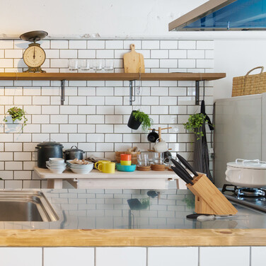 Relaxdays Bamboo Knife Block Unfurnished