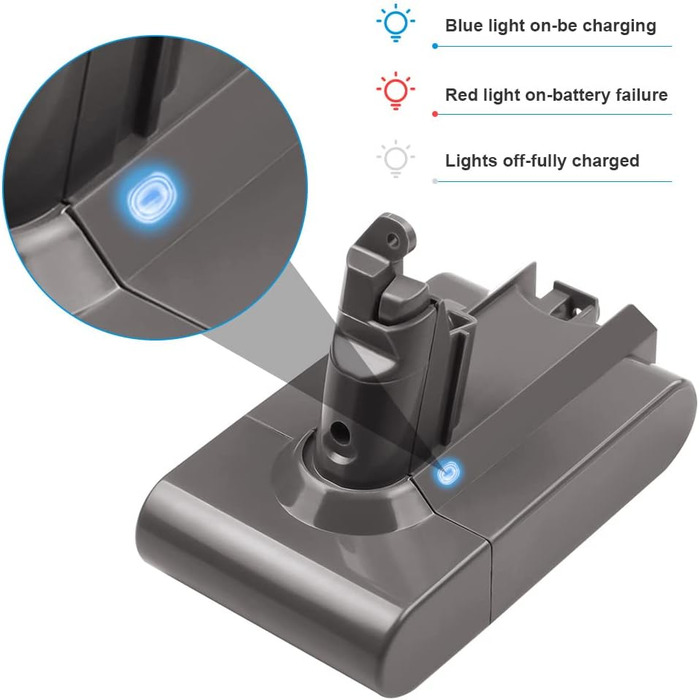 Акумулятор ARyee 4000mAh сумісний з пилососами Dyson V6, DC58, DC59, DC61, DC62, DC72, DC74, SV03, SV05, SV06, SV09