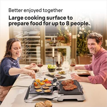 Електричний гриль Braun MultiGrill 7 CG7020: контактний гриль, барбекю та духовка 3-в-1, 2000W, велика поверхня (12 бургеров), для дому