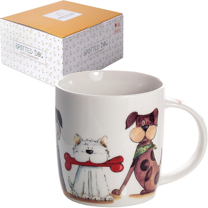 Coffee mugs with dog motifs - ceramic coffee cups - gift for dog owners and dog lovers