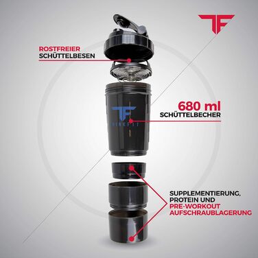 Ізотермічна ланч-бокс сумка з 6 контейнерами для їжі, BPA Free, для мікрохвильовки та морозилки, з шейкером, органайзером для пігулок, плечовим ременем і акумуляторами холоду, синя