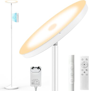 Стельова LED-лампа для вітальні Stehlampe Wohnzimmer: 4200LM, регулювання яскравості, пульт та сенсорне управління, 36W, тепле/холодне світло