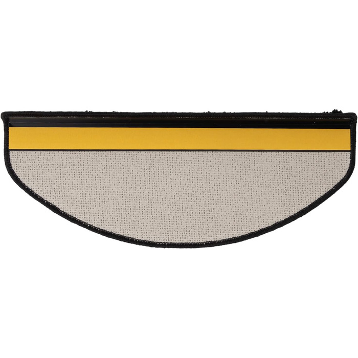 Набір килимків на сходи Floordirekt Barcelona (15 шт.) - чорні, напівкруглі, 65 x 23,5 см. Зносостійкі та легкі в догляді