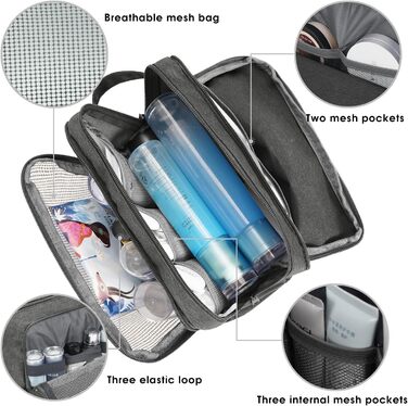 Чоловічий туалетний аксесуар Wandf для подорожей (Denim Pure Grey)