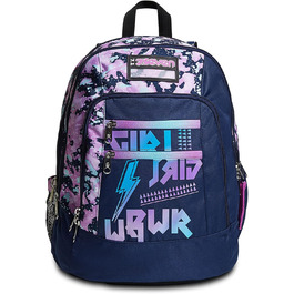 Рюкзак Seven Rucksack Advanced: для школи, університету та відпочинку. Об'ємний рюкзак для підлітків, дівчаток та хлопчиків з відділенням для ноутбука та кишенькою для пляшки. Кольори: рожевий, фіолетовий, темно-синій III