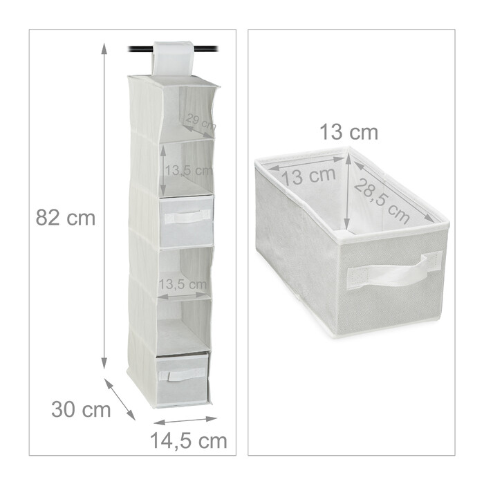 Relaxdays Hanging Shelf for Closet
