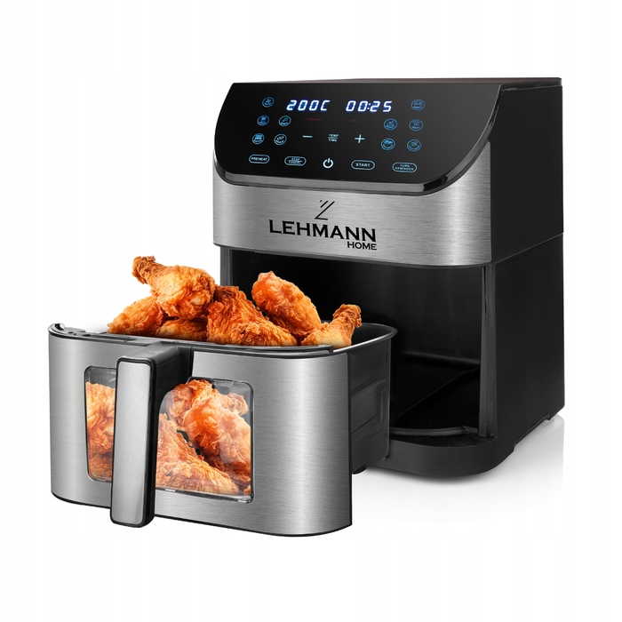 Аерофритюрниця Lehmann 8 л, 1800 Вт з вікном для перегляду
