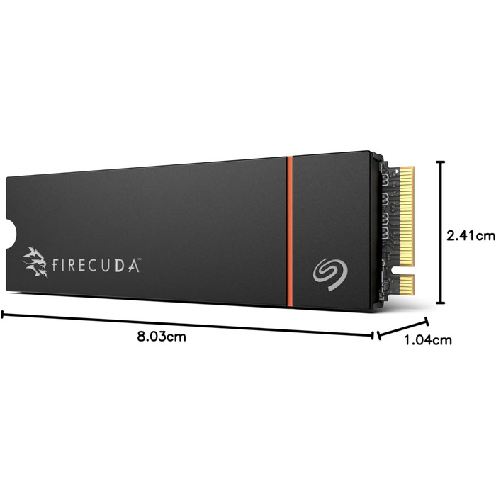 SSD Seagate FireCuda 530R 2TB NVMe Gen4 для PC/PS5 - 7400 MB/s, 3D TLC NAND, 5.050TBW, Data Rescue Service