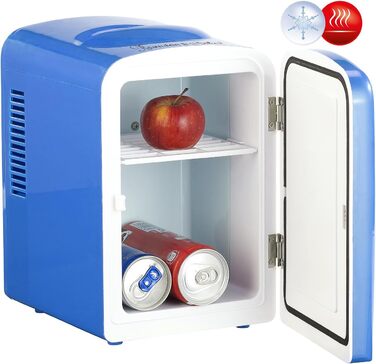 Портативний міні-холодильник Rosenstein & Söhne: 4 літри, 12/230V, з функцією підігріву, блакитний