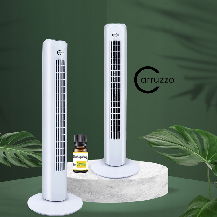 Колонний вентилятор Carruzzo Tower OSCY1, білий