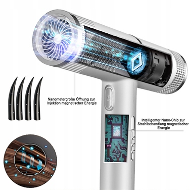 Універсальний фен для волосся 3в1 з іонізацією та 3-ма насадками-дифузорами, 1000 Вт