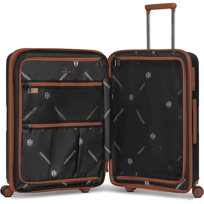 Набір валіз Eco Edition 3 шт. | Розширювані валізи з TSA-замком | Чорний колір, валіза M (67 см)