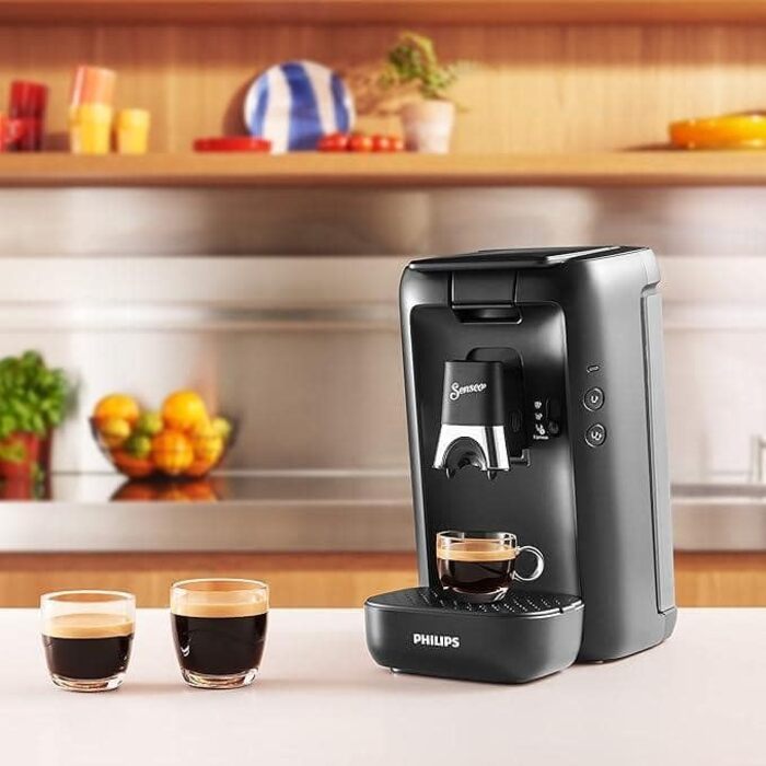 PHILIPS Senseo Maestro Coffee Pad Machine – Intense Plus Technology, Premium Espresso Quality, Eco-Friendly Design, 1.2L Water Tank, Memo Function, Descaling Indicator (CSA260/60) Black