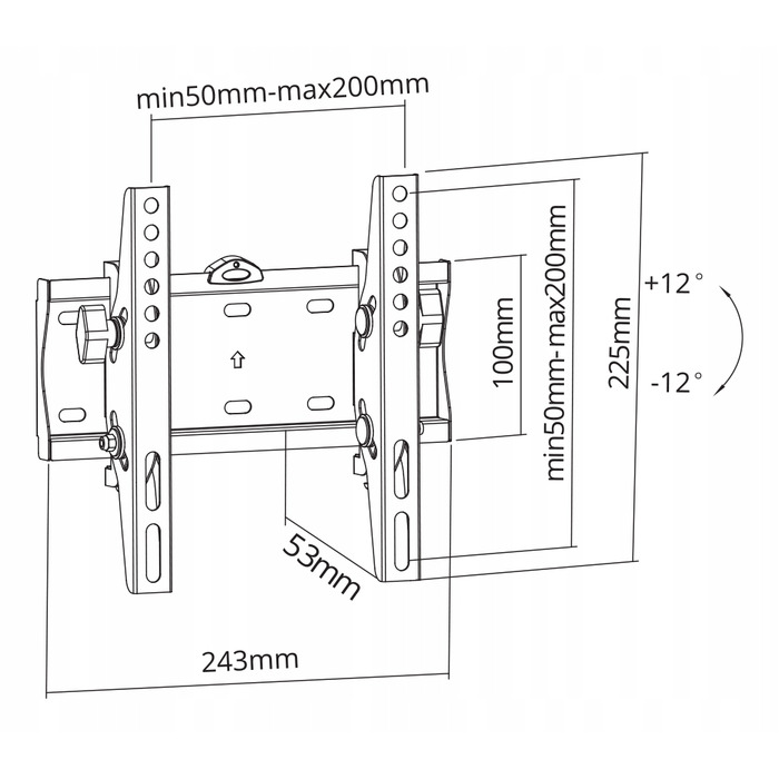Настінний кронштейн для телевізора Kruger&Matz 23