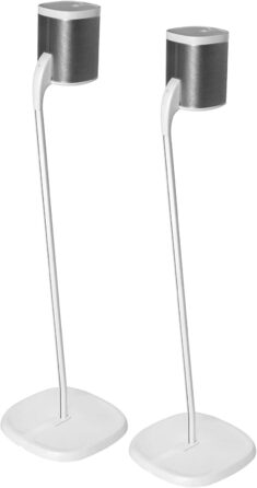 Стійка GT STUDIO для SONOS One, One SL, Play:1, Play:3. Преміум дизайн, приховане кабельне підключення, важка основа (пара, білий)