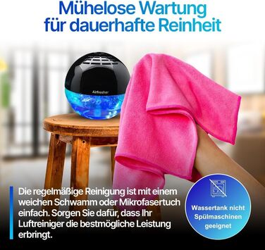 LURA Air Freshener Humidifier Diffuser Room Air Purifier with Cinnamon Leaf Oil.