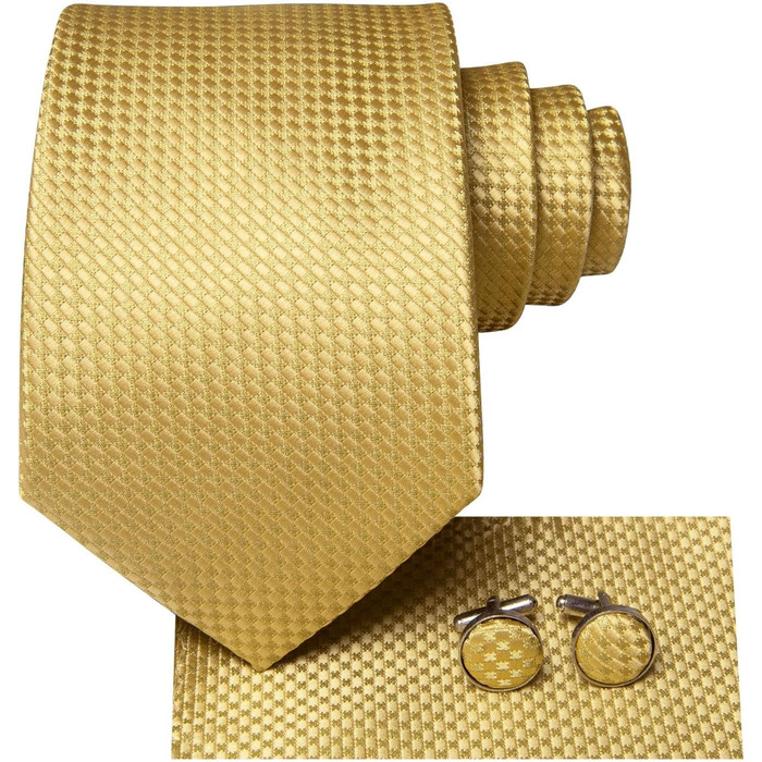 Краватка чоловіча Dubulle з квітковим візерунком Paisley, шовкова краватка для чоловіків, в смужку, краватка та нагрудна хустинка, комплект для весілля, ділового стилю, золота