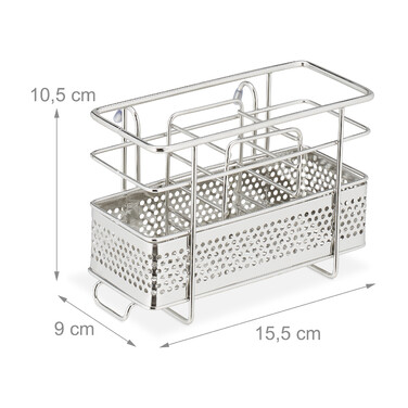 Relaxdays Cutlery Holder Stainless Steel