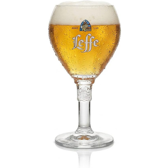 Набір келихів Leffe Large (6 шт) 330 мл для пива Leffe Blonde, Brown, Ruby, Double, Triple + підставки