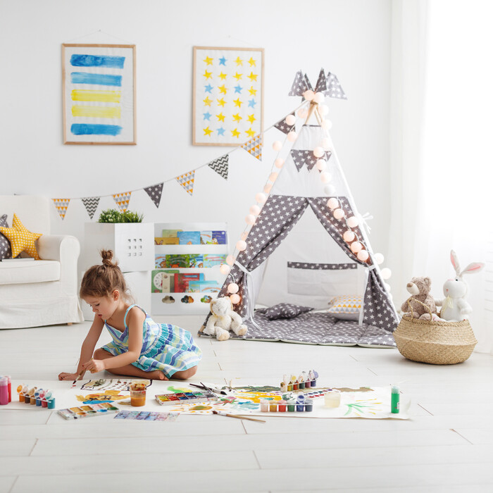 Relaxdays White Bookshelf for Children