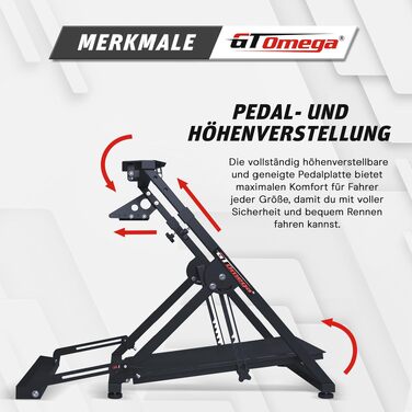 Тримач для ігрового керма GT OMEGA APEX – сумісний з Logitech G923, G29, G920, Thrustmaster T300, T500, TX, TH8A, Fanatec (PS4, Xbox)