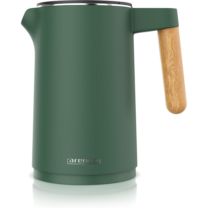 Електричний чайник Arendo з регулюванням температури 45°C-100°C, 1.5 л, з подвійними стінками, BPA Free, з функцією підтримання тепла, зелений