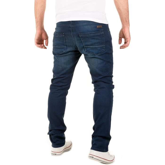 Чоловічі джинси WOTEGA Noah Slim Fit (38W/36L, синій Dress Blues 3r4024) - джинси-светшот для чоловіків