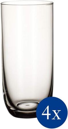 Набір келихів Villeroy & Boch La Divina Burgunder 4 шт., 200 мл, для вина Бургундія, кришталеве скло, придатні для миття в посудомийній машині