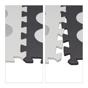 Relaxdays 34-piece puzzle playmat with border and motifs