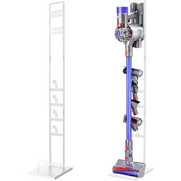 OUTBROS Dyson Vacuum Stand - Compatible with Gen5, V15s, V15, V12 Slim, V11, V10, V8, V7, V6 - Freestanding Metal Vacuum Holder - No Drill Installation
