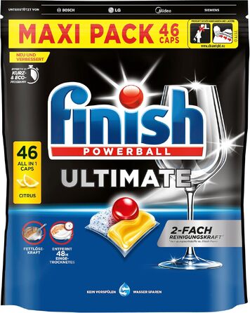 Таблетки для посудомийних машин Finish Ultimate Citrus, XXL упаковка, 276 шт — максимальне очищення, розчинення жиру та блиск