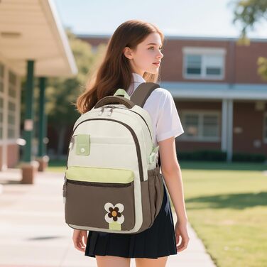 Шкільний рюкзак для дівчинки-підлітка 2025, для школи, гімназії, старшої школи, водонепроникний, для ноутбука 15.6