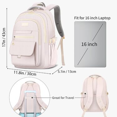 Жіночий шкільний рюкзак, стильний рюкзак для дівчат, мила сумочка для книг, акуратний рюкзак кольору бежевого