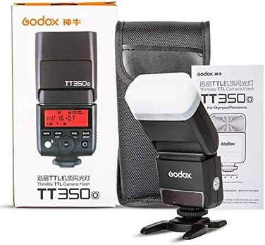 Спалахувач Godox TT350O для камер Olympus та Panasonic, TTL, 2.4G Wireless, GN36, 1/8000s HSS, Mini
