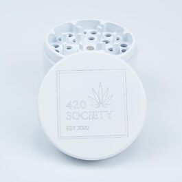 Керамічна гриндер-рушниця 420 Society Premium, 4-частинна, нанокераміка, антипригарна, біла, набір для догляду