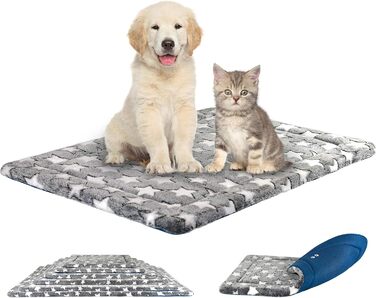 Кросер Лежанка для собак середнього розміру, 76x51 см, з підстилкою, для дому та вулиці, м'яка, до 20 кг