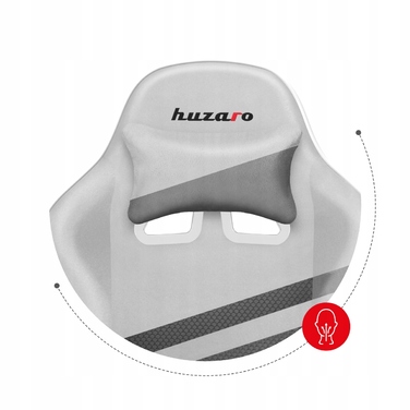 Ігрове крісло Huzaro Force 4.4, тканина, біле