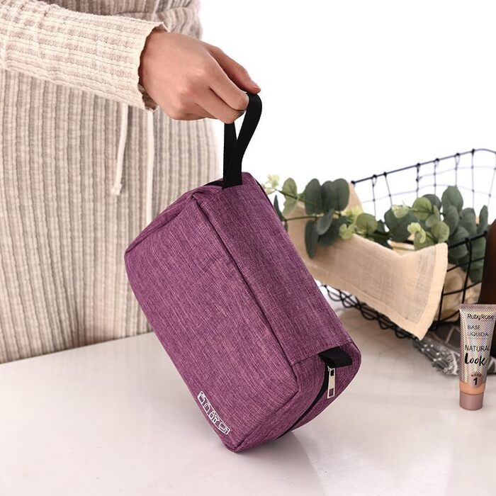 Чоловіча сумка-органайзер для туалетних аксесуарів з гачком, водонепроникна, для подорожей (фіолетовий)