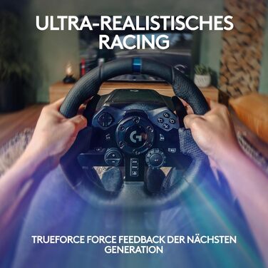 Руль Logitech G923 TRUEFORCE з педалями для PS5, PS4, PC, Mac - Чорний