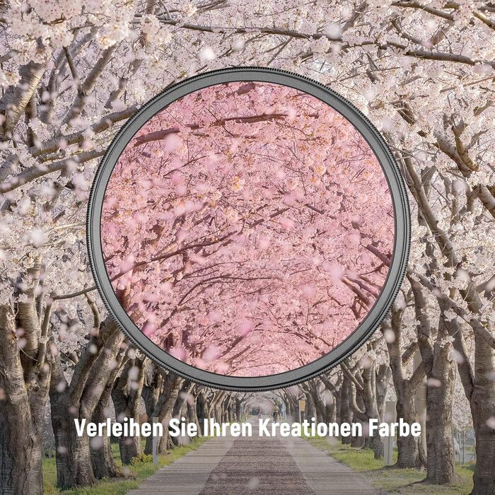 Набір фільтрів об'єктива NEEWER 9 шт. (55mm) з кольорового скла: червоний, оранжевий, синій, жовтий, зелений, коричневий, фіолетовий, рожевий, сірий