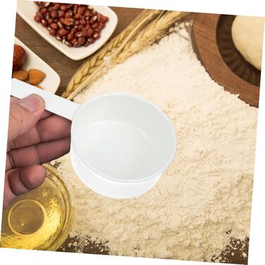 Cabilock 4 Sets Stainless Steel Measuring Spoons Gadgets Sifter Labels Kitchen Machine Cookware Measuring Cups Spoons For Coffee Powder Measuring Spoons For Stainless Steel White 4 Pieces * 4